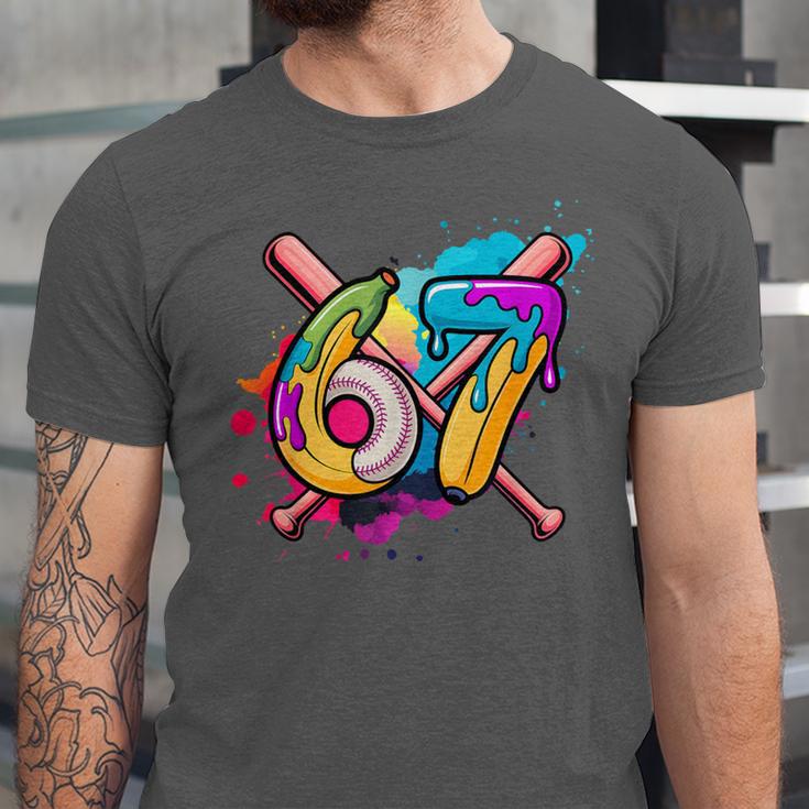 Banana Baseball 67 Ice Cream Drip Meme Unisex Jersey T-Shirt Banana Baseball 67 Ice Cream Drip Meme Unisex Jersey T-Shirt