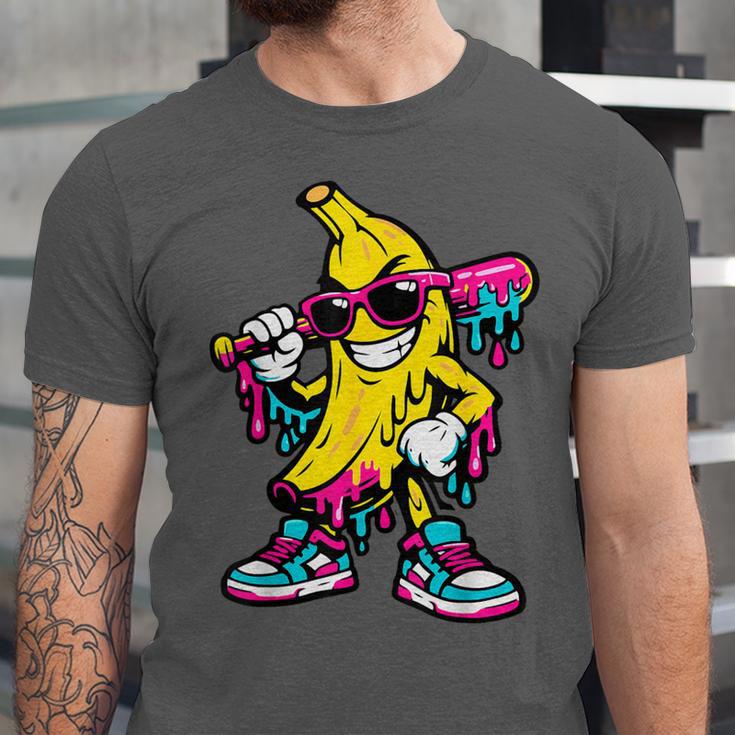 Banana Baseball Drip Unisex Jersey T-Shirt