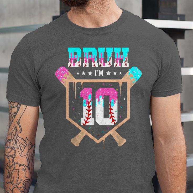 Baseball 10 Year Old Ice Cream Drip 10th Birthday Boy Player Unisex Jersey T-Shirt Baseball 10 Year Old Ice Cream Drip 10th Birthday Boy Player Unisex Jersey T-Shirt