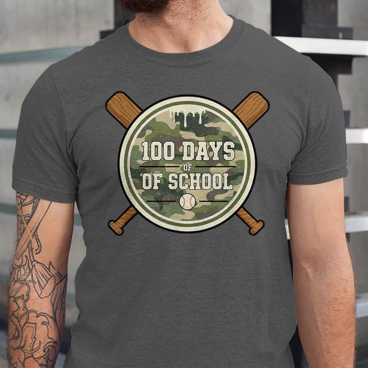 Baseball 100th Day Of School Camouflage Unisex Jersey T-Shirt Baseball 100th Day Of School Camouflage Unisex Jersey T-Shirt