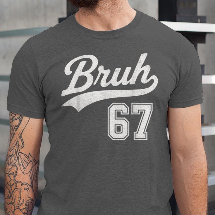 Baseball 6 7 Bruh Number 67 Six Seven Meme Boys Kids Unisex Jersey T-Shirt