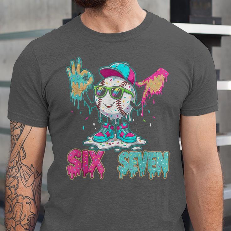 Baseball 67 Drip Six Seven Hand Signs Ice Cream Meme Unisex Jersey T-Shirt Baseball 67 Drip Six Seven Hand Signs Ice Cream Meme Unisex Jersey T-Shirt