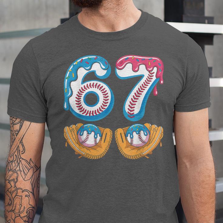 Baseball 67 Ice Cream Drip 67 Meme Player T-Shirt Unisex Jersey T-Shirt