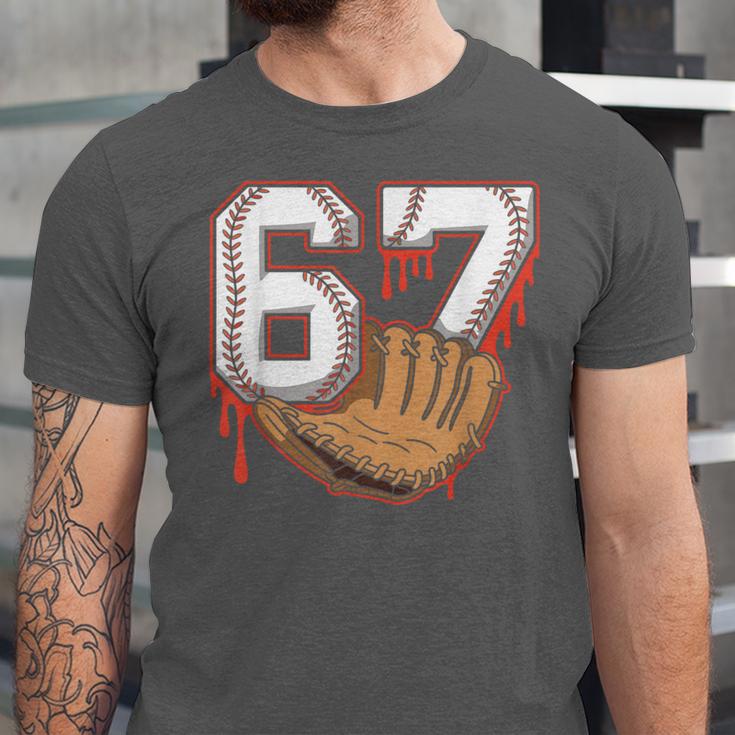 Baseball 67 Six Seven Alpha Slang 6 7 Meme Kids Teachers Boy Unisex Jersey T-Shirt Baseball 67 Six Seven Alpha Slang 6 7 Meme Kids Teachers Boy Unisex Jersey T-Shirt