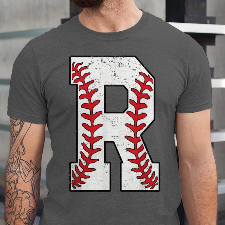 Baseball Alphabet Monogram Initial Letter R Unisex Jersey T-Shirt Baseball Alphabet Monogram Initial Letter R Unisex Jersey T-Shirt