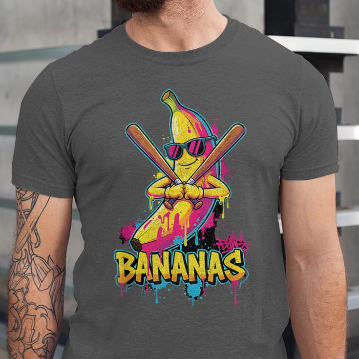Baseball Banana Graffiti Urban For Kids Unisex Jersey T-Shirt