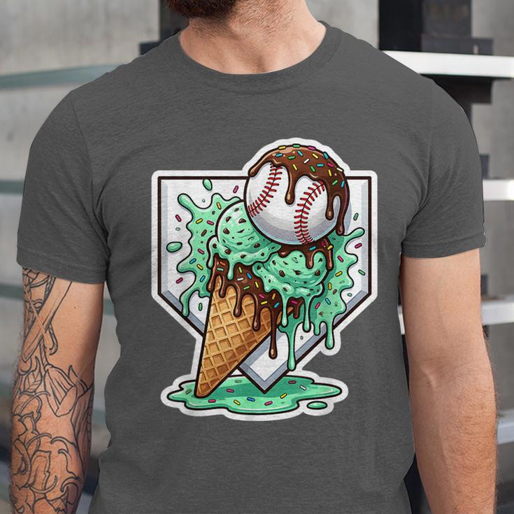 Baseball Boys Ice Cream Drip Baseball Boys Youth Mint Choco Unisex Jersey T-Shirt Baseball Boys Ice Cream Drip Baseball Boys Youth Mint Choco Unisex Jersey T-Shirt