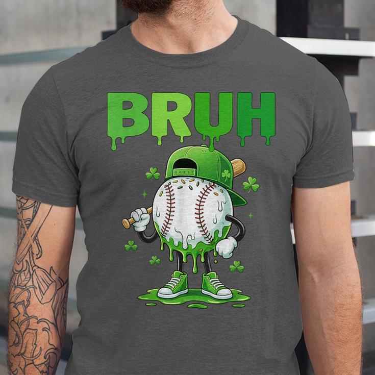 Baseball Bruh Drip Ice Cream Youth Boy St Patricks Day Unisex Jersey T-Shirt