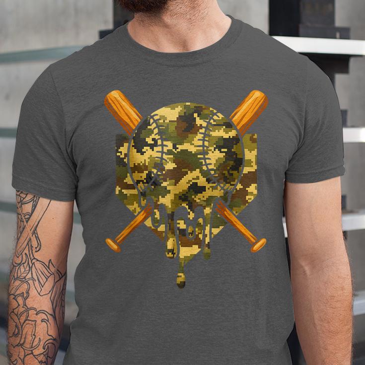 Baseball Camo Boys Ice Cream Youth Baseball Unisex Jersey T-Shirt