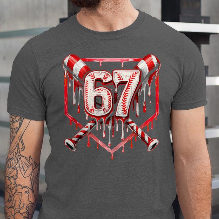 Baseball Candy Cane Drip 6 7 Six Seven Meme Christmas Boys Unisex Jersey T-Shirt Baseball Candy Cane Drip 6 7 Six Seven Meme Christmas Boys Unisex Jersey T-Shirt