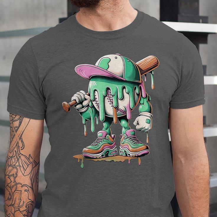 Baseball Drip For Boys Ice Cream Drip Baseball Unisex Jersey T-Shirt
