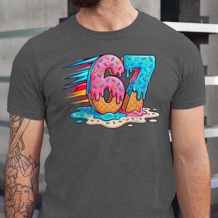 Baseball Drip Ice Cream 67 Graffiti Splash Melt Unisex Jersey T-Shirt Baseball Drip Ice Cream 67 Graffiti Splash Melt Unisex Jersey T-Shirt