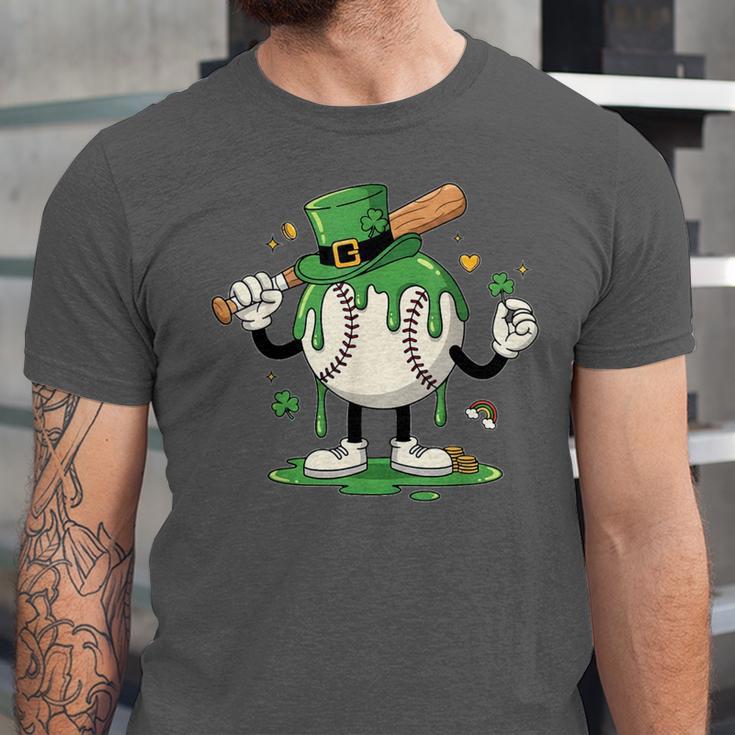 Baseball Drip Ice Cream Boys Kids Shamrock St Patricks Day Unisex Jersey T-Shirt Baseball Drip Ice Cream Boys Kids Shamrock St Patricks Day Unisex Jersey T-Shirt