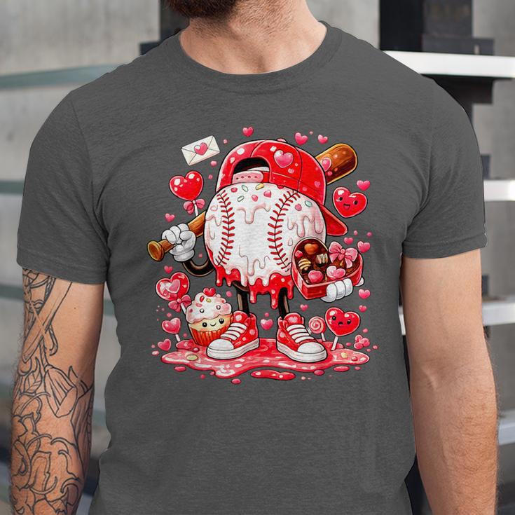 Baseball Drip Ice Cream Boys Kids Youth Valentines Unisex Jersey T-Shirt Baseball Drip Ice Cream Boys Kids Youth Valentines Unisex Jersey T-Shirt