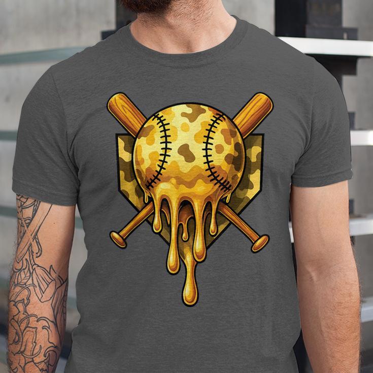 Baseball Drip Ice Cream Camo Cool Unisex Jersey T-Shirt