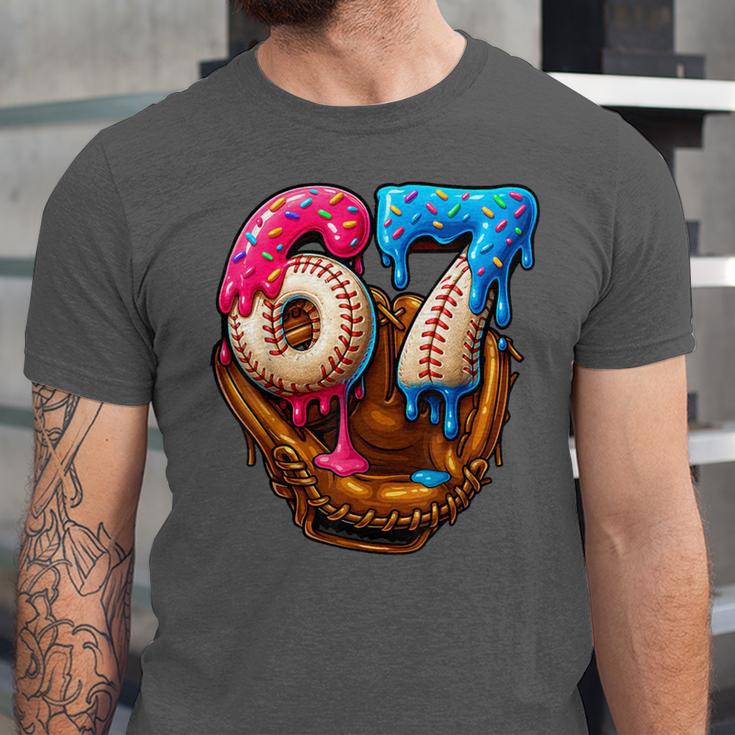 Baseball Drip Ice Cream Number 67 Player Or 67th Birthday Unisex Jersey T-Shirt Baseball Drip Ice Cream Number 67 Player Or 67th Birthday Unisex Jersey T-Shirt