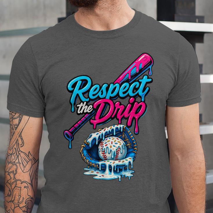Baseball Drip Ice Cream Sprinkles Youth Boys Baseball Glove Unisex Jersey T-Shirt