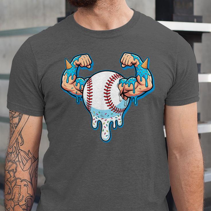 Baseball Drip Ice Cream Strong Character Unisex Jersey T-Shirt Baseball Drip Ice Cream Strong Character Unisex Jersey T-Shirt