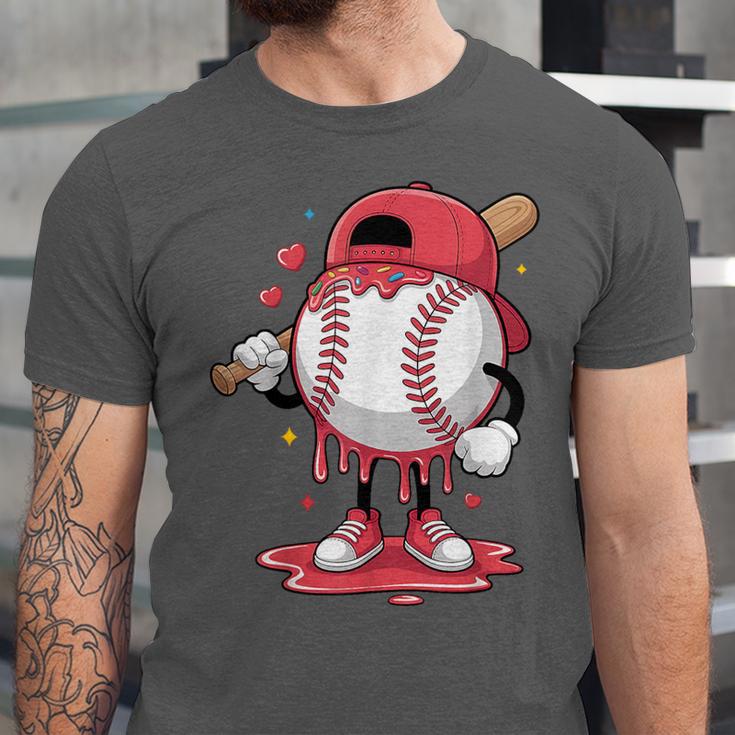 Baseball Drip Icecream Boy Kids Valentine Unisex Jersey T-Shirt Baseball Drip Icecream Boy Kids Valentine Unisex Jersey T-Shirt