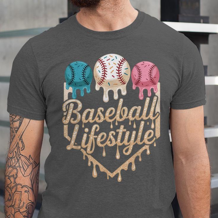Baseball Drip Icecream Unisex Jersey T-Shirt