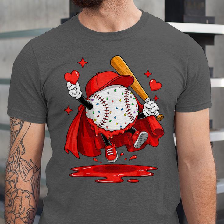 Baseball Drip Icecream Youth Boy Valentine Unisex Jersey T-Shirt