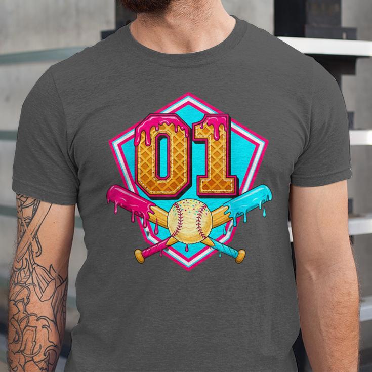 Baseball Drip Jersey Number 1 For Players & 1th Birthday Unisex Jersey T-Shirt Baseball Drip Jersey Number 1 For Players & 1th Birthday Unisex Jersey T-Shirt