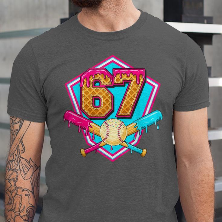 Baseball Drip Jersey Number 67 For Players & 67th Birthday Unisex Jersey T-Shirt Baseball Drip Jersey Number 67 For Players & 67th Birthday Unisex Jersey T-Shirt