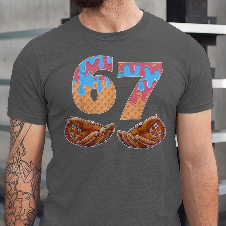 Baseball Drip Number 67 Player Six Seven Meme Unisex Jersey T-Shirt