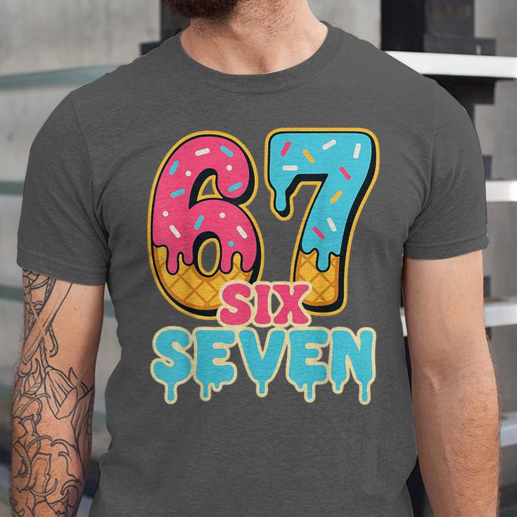 Baseball Drip Number 67 Player Trendy 6 7 Meme Unisex Jersey T-Shirt
