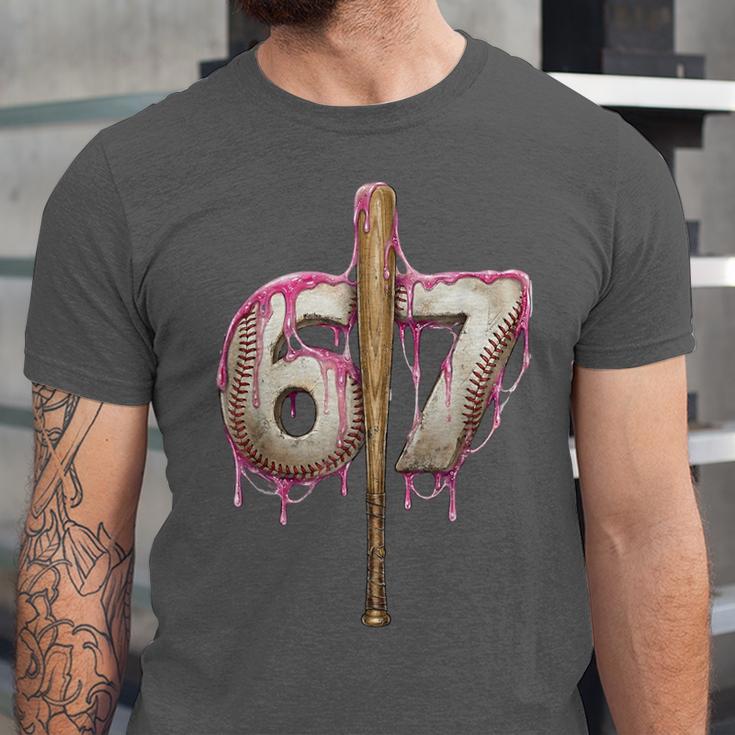 Baseball Drip Number 67 Sports Player Six Seven Meme Fan Unisex Jersey T-Shirt Baseball Drip Number 67 Sports Player Six Seven Meme Fan Unisex Jersey T-Shirt