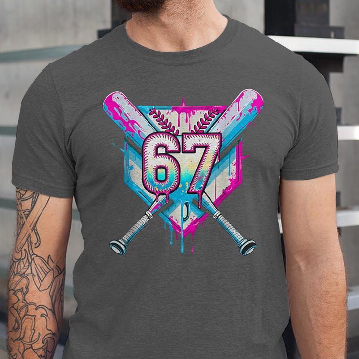 Baseball Dripping 67 Home Plate Six Seven Boy Kids Sports Unisex Jersey T-Shirt Baseball Dripping 67 Home Plate Six Seven Boy Kids Sports Unisex Jersey T-Shirt