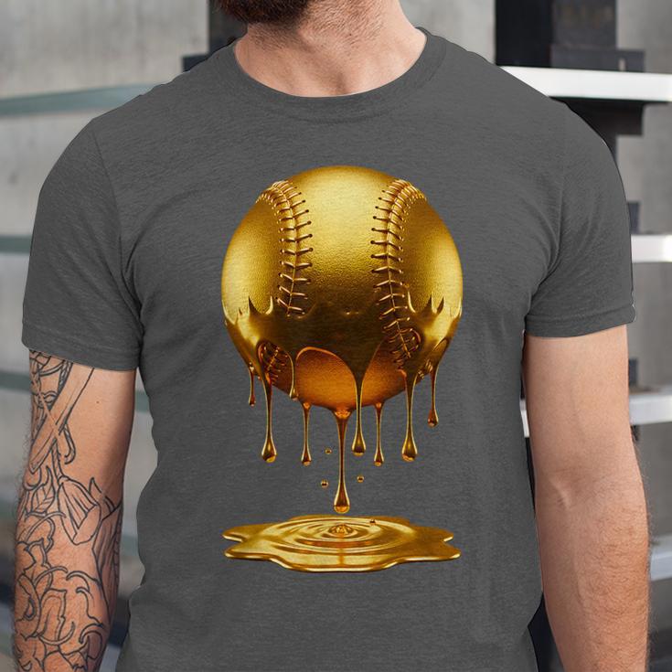 Baseball Dripping Drip Gold Sport Player Coach Baller Unisex Jersey T-Shirt Baseball Dripping Drip Gold Sport Player Coach Baller Unisex Jersey T-Shirt