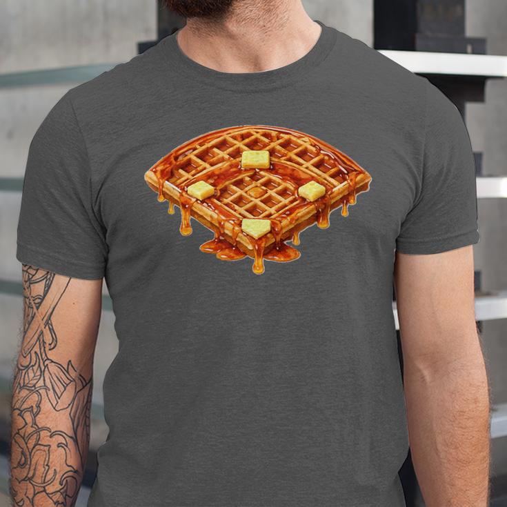 Baseball Dripping Waffle Field Unisex Jersey T-Shirt