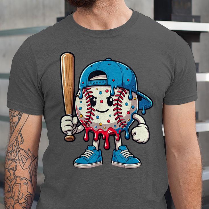 Baseball Drippy Style Apparel For Boys Youth Cool Baseball Unisex Jersey T-Shirt