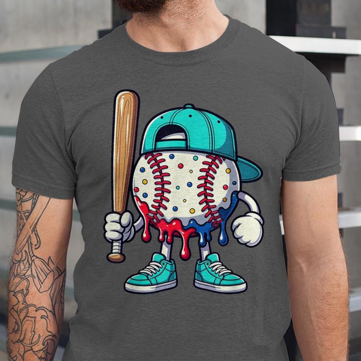 Baseball Drippy Style Apparel For Boys Youth Drip Baseball Unisex Jersey T-Shirt Baseball Drippy Style Apparel For Boys Youth Drip Baseball Unisex Jersey T-Shirt