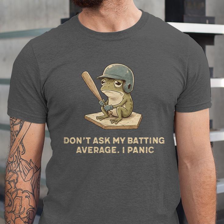 Baseball Frog Saying Batting Retro Artwork Unisex Jersey T-Shirt Baseball Frog Saying Batting Retro Artwork Unisex Jersey T-Shirt