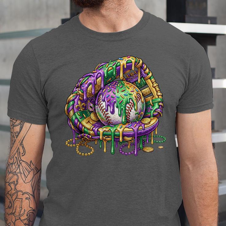 Baseball Glove Ice Cream Mardi Gras Dripping Boys Youth Kids Unisex Jersey T-Shirt Baseball Glove Ice Cream Mardi Gras Dripping Boys Youth Kids Unisex Jersey T-Shirt