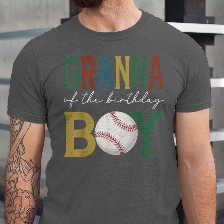 Baseball Granna Of The Birthday Boy Family Matching Unisex Jersey T-Shirt