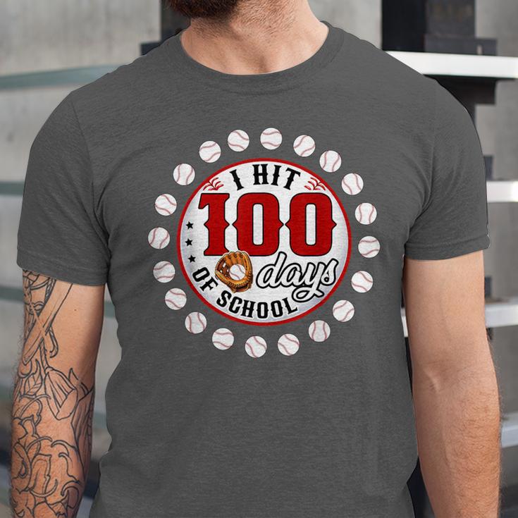 Baseball I Hit 100 Days Of School Baseball Player Kids Boys Unisex Jersey T-Shirt Baseball I Hit 100 Days Of School Baseball Player Kids Boys Unisex Jersey T-Shirt