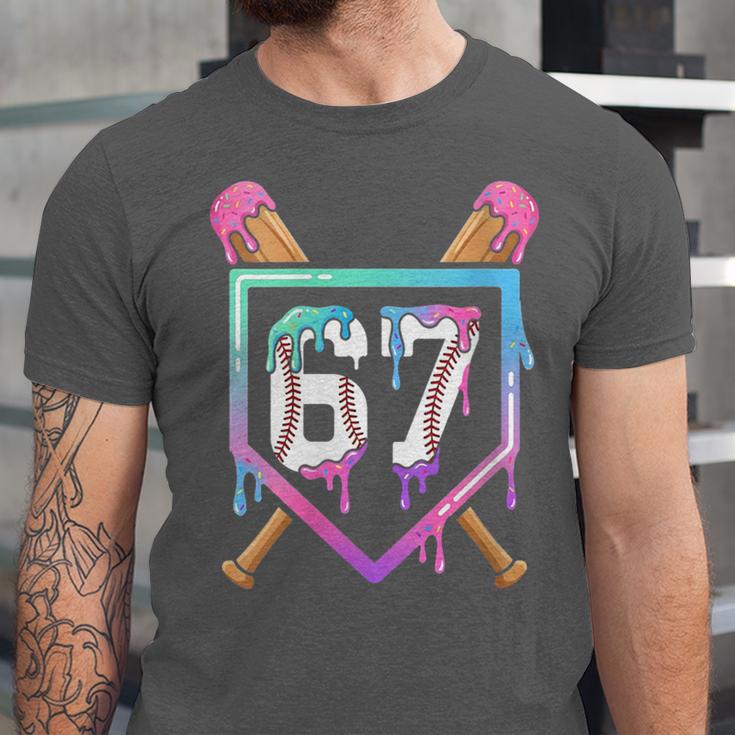 Baseball Ice Cream Drip 67 Player Dabbing Six Seven Boys Unisex Jersey T-Shirt