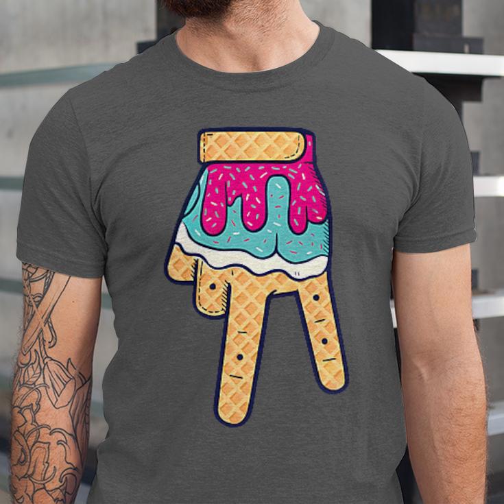 Baseball Ice Cream Drip Home Plate Glove Respect Drip 2 Side Unisex Jersey T-Shirt Baseball Ice Cream Drip Home Plate Glove Respect Drip 2 Side Unisex Jersey T-Shirt