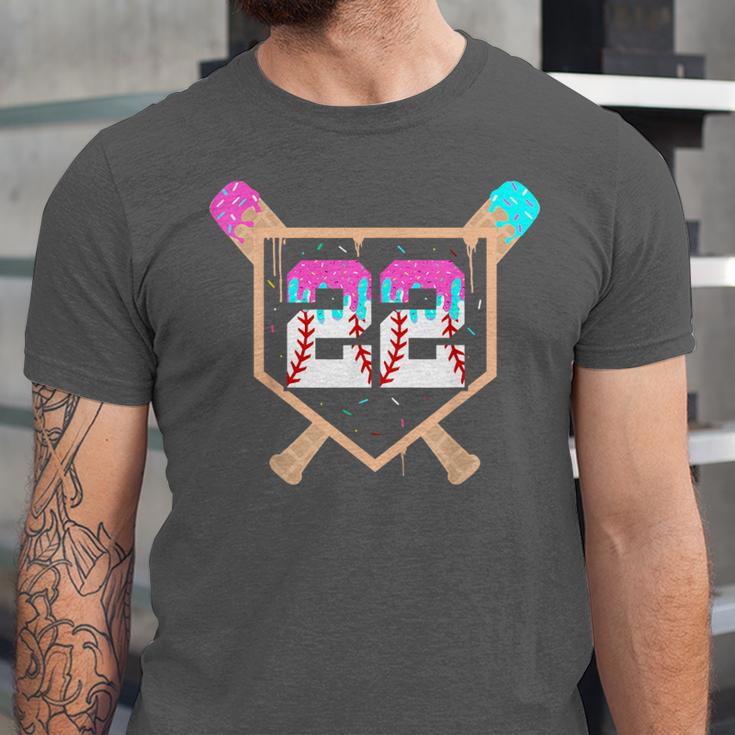 Baseball Ice Cream Drip Number 22 Player 22nd Birthday Unisex Jersey T-Shirt Baseball Ice Cream Drip Number 22 Player 22nd Birthday Unisex Jersey T-Shirt