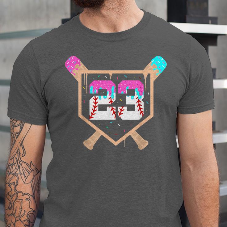 Baseball Ice Cream Drip Number 23 Player 23rd Birthday Unisex Jersey T-Shirt Baseball Ice Cream Drip Number 23 Player 23rd Birthday Unisex Jersey T-Shirt