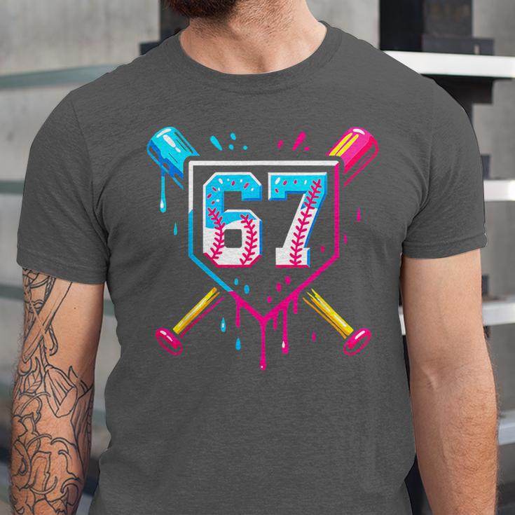 Baseball Ice Cream Drip Number 67 Player 67th Birthday 67 Unisex Jersey T-Shirt Baseball Ice Cream Drip Number 67 Player 67th Birthday 67 Unisex Jersey T-Shirt