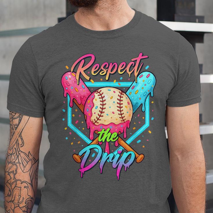 Baseball Ice Cream Drip Number 67 Player 67 Respect The Drip Unisex Jersey T-Shirt Baseball Ice Cream Drip Number 67 Player 67 Respect The Drip Unisex Jersey T-Shirt