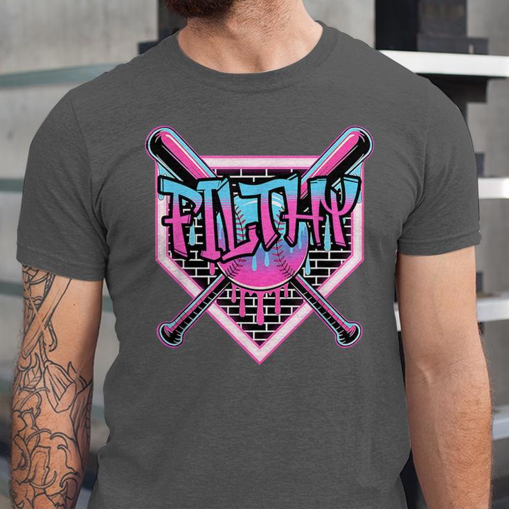 Baseball Ice Cream Drip Pitcher Filthy Unisex Jersey T-Shirt