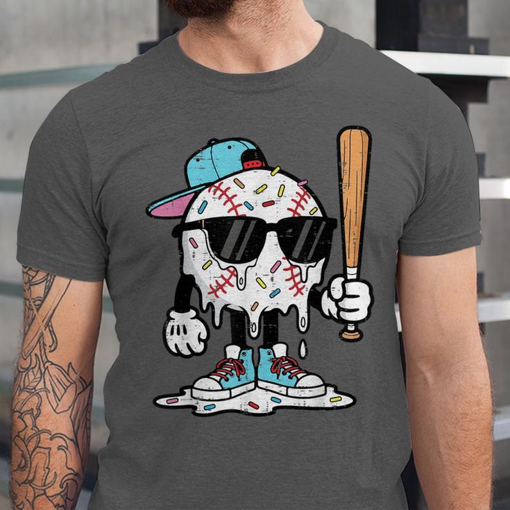 Baseball Ice Cream Drip Sports Boys Kids Youth Men Unisex Jersey T-Shirt Baseball Ice Cream Drip Sports Boys Kids Youth Men Unisex Jersey T-Shirt