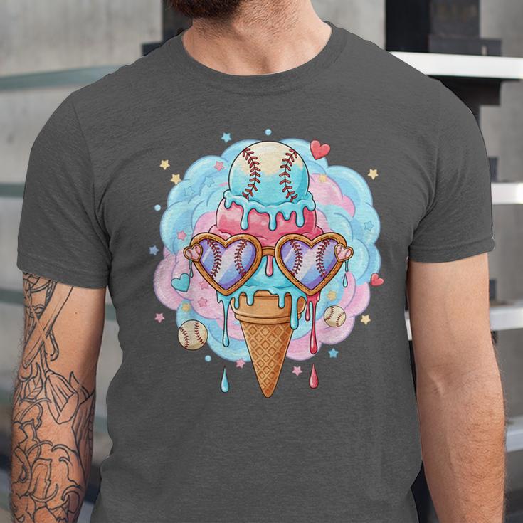 Baseball Ice Cream Heart Sunglasses Youth Boys Valentine Unisex Jersey T-Shirt Baseball Ice Cream Heart Sunglasses Youth Boys Valentine Unisex Jersey T-Shirt