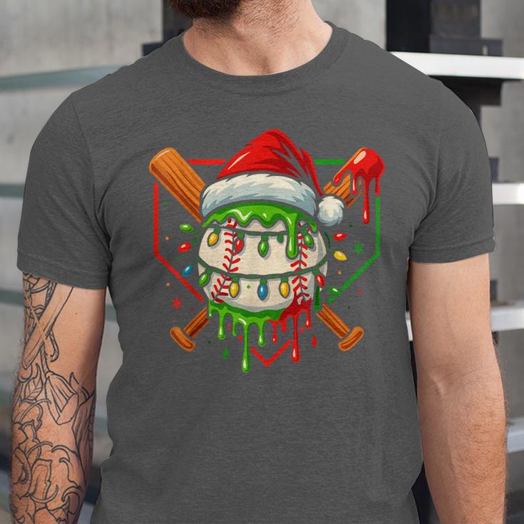 Baseball Lifestyle Apparel Youth Christmas Baseball Drip Unisex Jersey T-Shirt Baseball Lifestyle Apparel Youth Christmas Baseball Drip Unisex Jersey T-Shirt