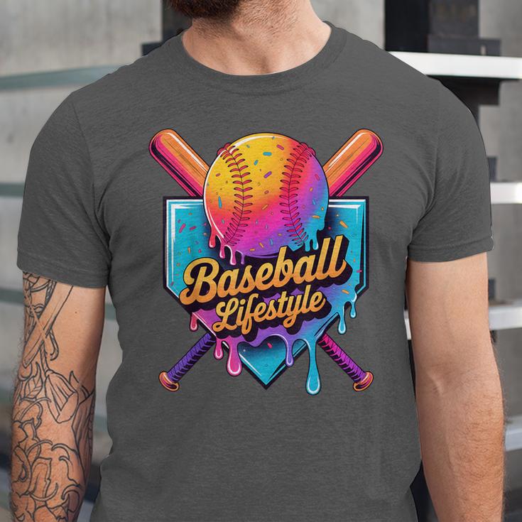 Baseball Lifestyle Drip Icecream Unisex Jersey T-Shirt